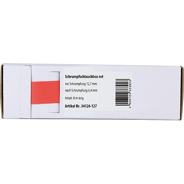 Krimpkous Rood Ø 12.7 mm / Lengte 8 meter