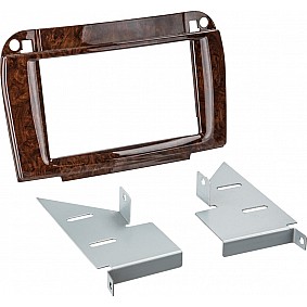 2-DIN Paneel Mercedes Benz CL-Klasse (W215)/S-Klasse (W220) 1998-2005 Kleur: Zwart