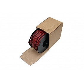 Luidspreker kabel 2 x 1,50 mm zwart / rood 50mtr haspel