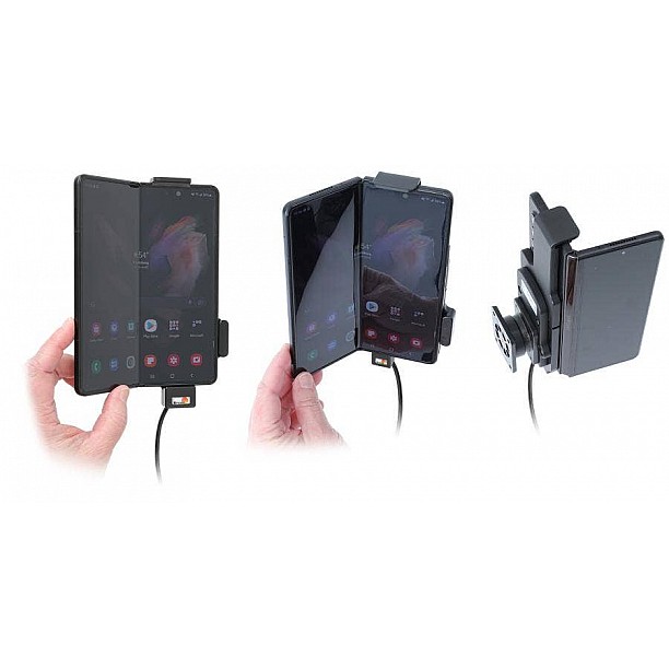 Brodit houder - Samsung Galaxy Z Fold3 Actieve houder met 12V USB plug