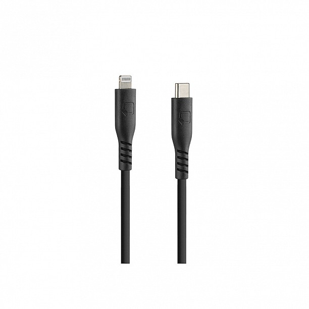 Optiline siliconen laad en synchronisatiekabel USB C -> Apple 8pin - 150cm  met verstevigde hals