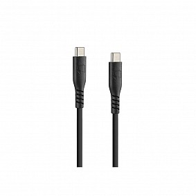 Optiline siliconen laad en synchronisatiekabel USB C -> USB C - 60cm  met verstevigde hals