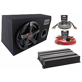 AUDIO SYSTEM Subwoofer set CARBON 10 BR + CARBON-200.4 + Bekabeling