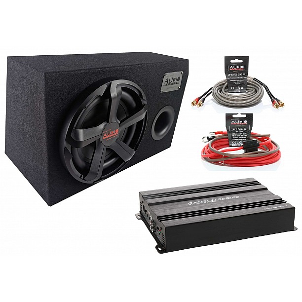 AUDIO SYSTEM Subwoofer set CARBON 10 BR + CARBON-200.4 + Bekabeling