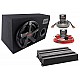 AUDIO SYSTEM Subwoofer set CARBON 10 BR + CARBON-200.4 + Bekabeling