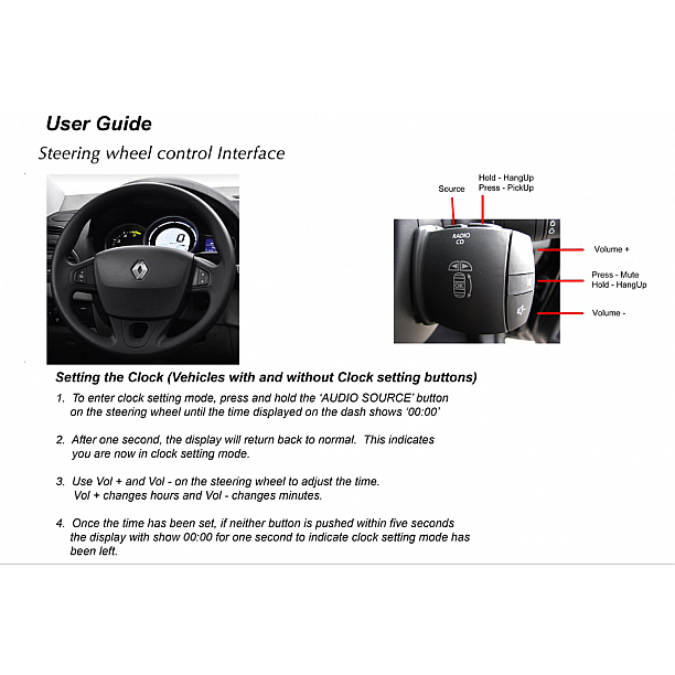 Stuurwiel bediening Renault Captur / Mégane III / Master/ Clio