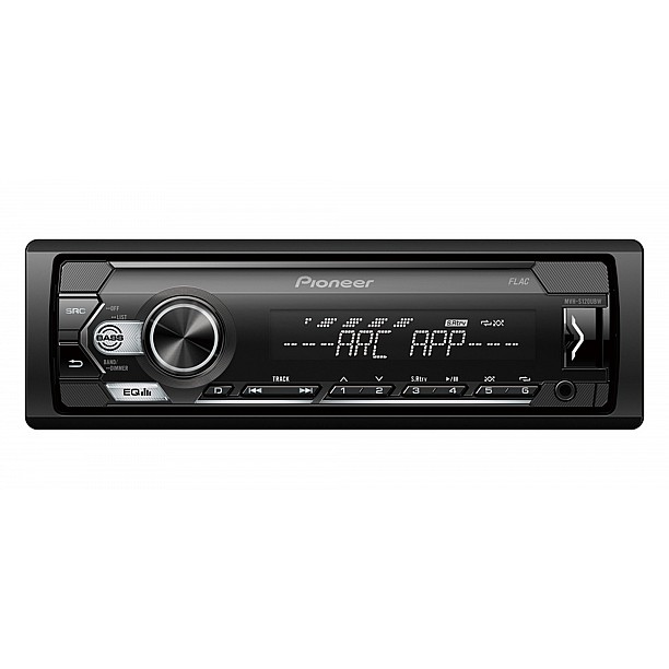 Pioneer MVH-S120UB 1-DIN-ontvanger , USB en compatibel met Android-app