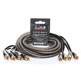 AUDIO SYSTEM HIGH-PERFORMANCE RCA-KABEL 5000mm 4-weg OFC cinch-kabel