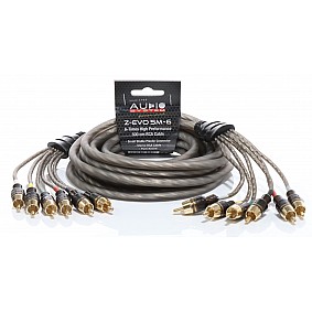 AUDIO SYSTEM HIGH-PERFORMANCE RCA-KABEL 5000mm 6-voudig OFC cinch-kabel